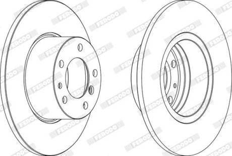 Гальмівний диск FERODO DDF210