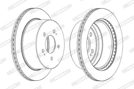 Диск гальмівний FERODO DDF2170C