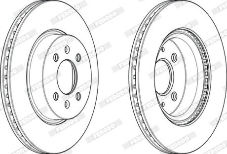 Гальмівний диск FERODO DDF2186C