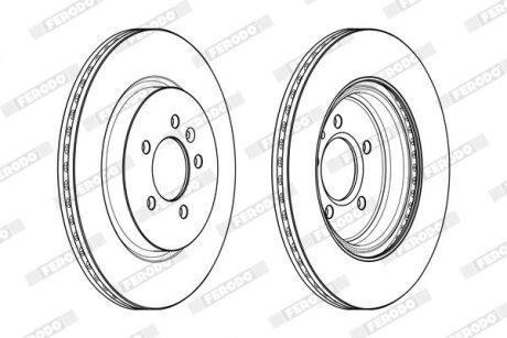 Диск тормозной FERODO DDF2188C