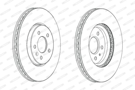 Гальмівний диск FERODO DDF2191C1