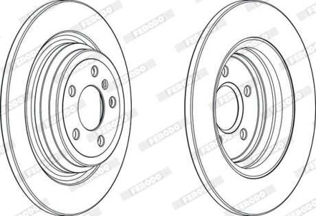 Диск тормозной FERODO DDF2204C