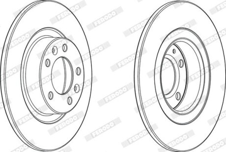 Диск гальмівний FERODO DDF2297C