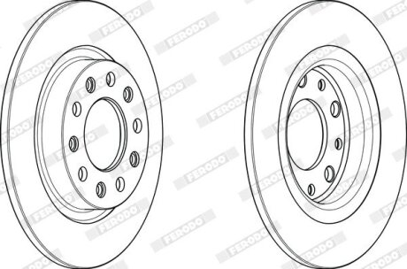 Диск тормозной FERODO DDF2333C