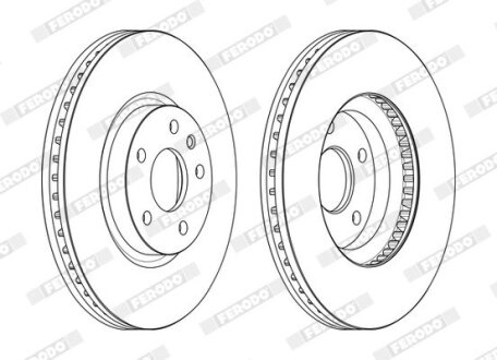 Гальмівний диск FERODO DDF2337C