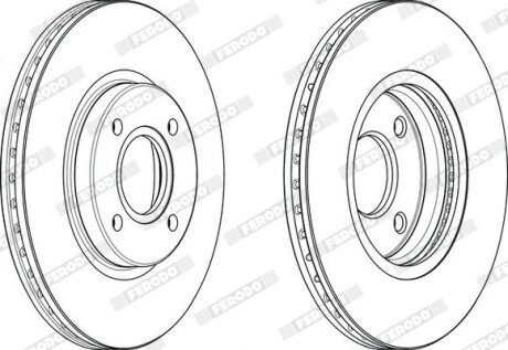 Диск гальмівний FERODO DDF2461C