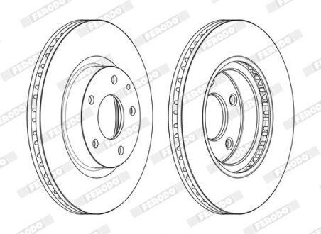 Диск гальмівний FERODO DDF2465C