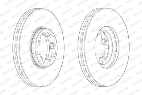 Диск тормозной FERODO DDF2470-1