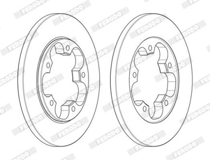 Диск гальмівний FERODO DDF2484C