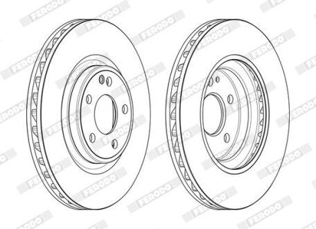 Диск тормозной FERODO DDF2545C