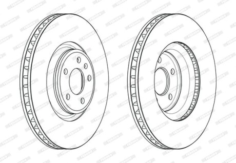Гальмівний диск FERODO DDF2598C-1