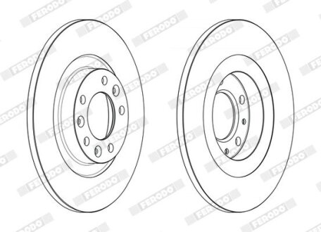 Диск тормозной FERODO DDF2654C