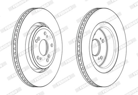 Диск гальмівний FERODO DDF2657C