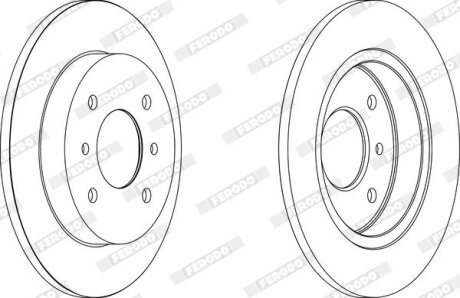 Гальмівний диск FERODO DDF267