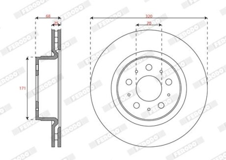 Диск тормозной FERODO DDF3015C