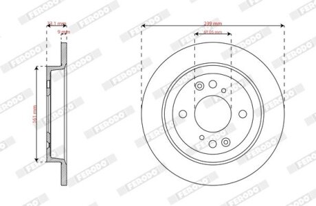 Тормозной диск FERODO DDF3156C