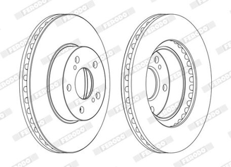 Гальмівний диск FERODO DDF485C