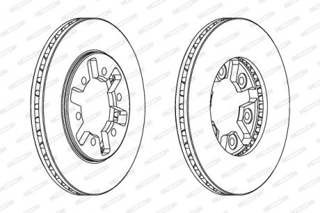 Диск тормозной FERODO DDF626