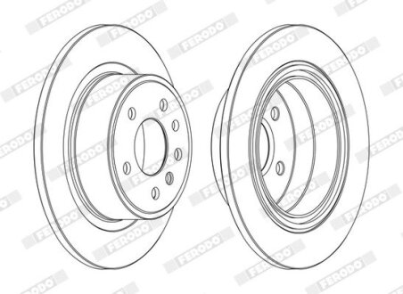 Диск тормозной FERODO DDF698C