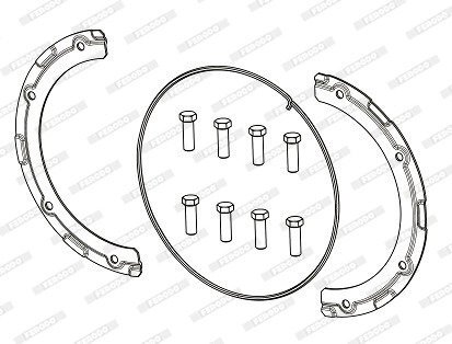 Комплект монтажний FERODO FAC162 (фото 1)