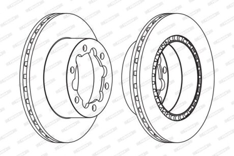 Гальмівний диск FERODO FCR312A