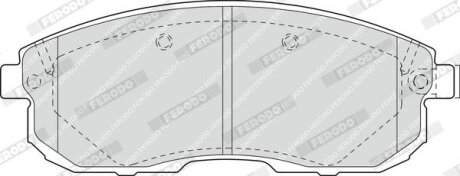 Колодки тормозные дисковые FERODO FDB1559