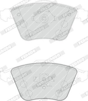 Комплект дискових гальмівних колодок FERODO FDB1706