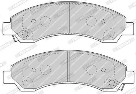 Комплект гальмівних колодок з 4 шт. дисків FERODO FDB4625