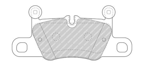 Колодки гальмівні дискові (комплект 4 шт) FERODO FDB4970 (фото 1)
