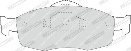 Комплект тормозных колодок из 4 шт. дисков FERODO FDB884