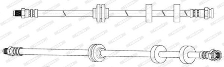 Шланг гальмівний FERODO FHY2771