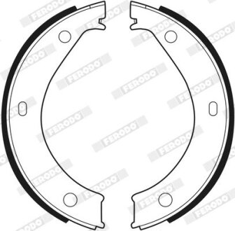 Комплект гальмівних колодок з 4 шт. барабанів FERODO FSB272 (фото 1)