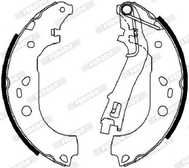 Колодки гальмівні барабанні FERODO FSB4015