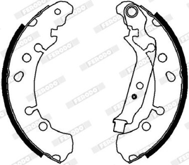 Колодки тормозные барабанные FERODO FSB4037