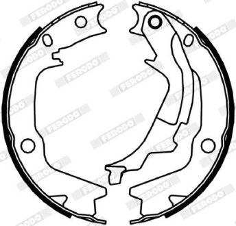 Колодки тормозные барабанные FERODO FSB4045