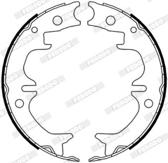 Колодки гальмівні барабанні FERODO FSB4069