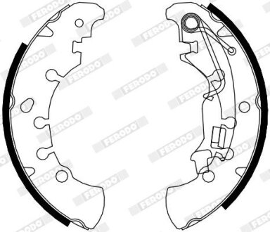 Колодки тормозные барабанные FERODO FSB4076