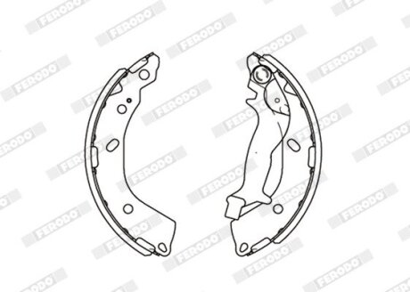 Тормозные колодки барабанные FERODO FSB4083