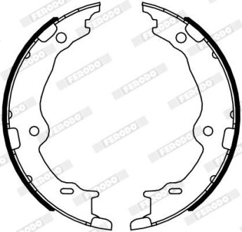 Тормозные колодки барабанные FERODO FSB4123