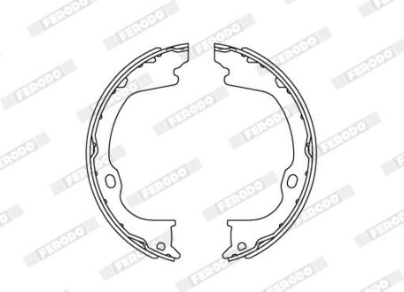 Колодки гальмівні барабанні FERODO FSB4169