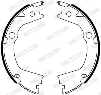 Тормозные колодки, барабанные FERODO FSB4318