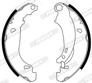 Колодки гальмівні барабанні FERODO FSB576