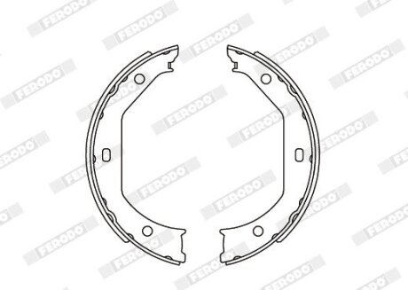 Колодки тормозные барабанные FERODO FSB585