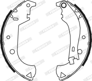 Колодки гальмівні барабанні FERODO FSB604