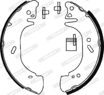 Тормозные колодки барабанные FERODO FSB618