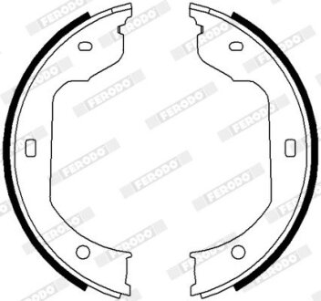 Колодки тормозные барабанные FERODO FSB668