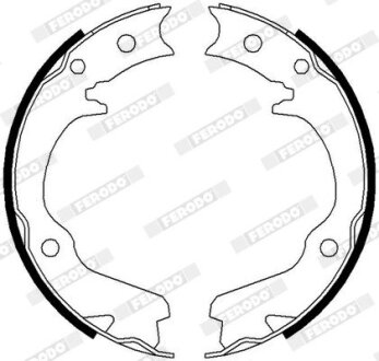 Колодки тормозные барабанные FERODO FSB673
