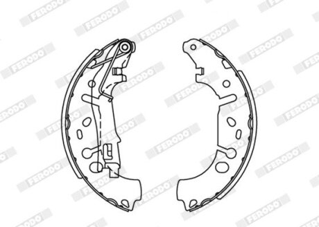 Колодки гальмівні барабанні FERODO FSB682