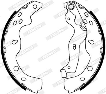 Колодки гальмівні барабанні FERODO FSB691