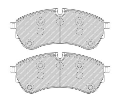 Колодки тормозные дисковые (комплект 4 шт.)) FERODO FVR5067